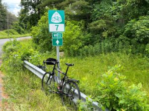 Western New England Greenway signs in Falls Village CT